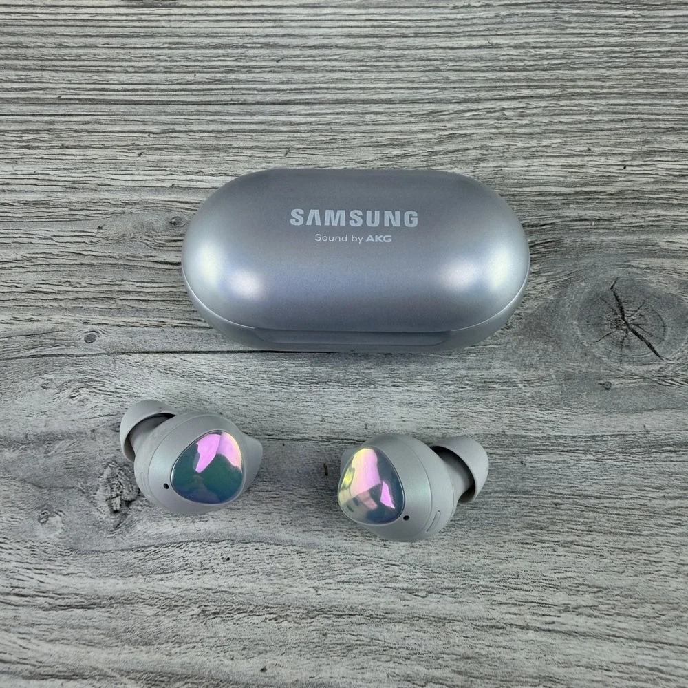 Samsung Galaxy Buds R170 Silver Wireless Bluetooth Earbuds Tested Working